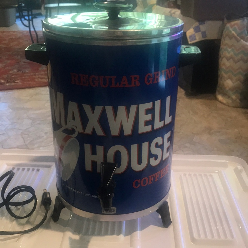 Vintage Maxwell House West Bend Coffee Pot Brewer Perculator  Decor Item